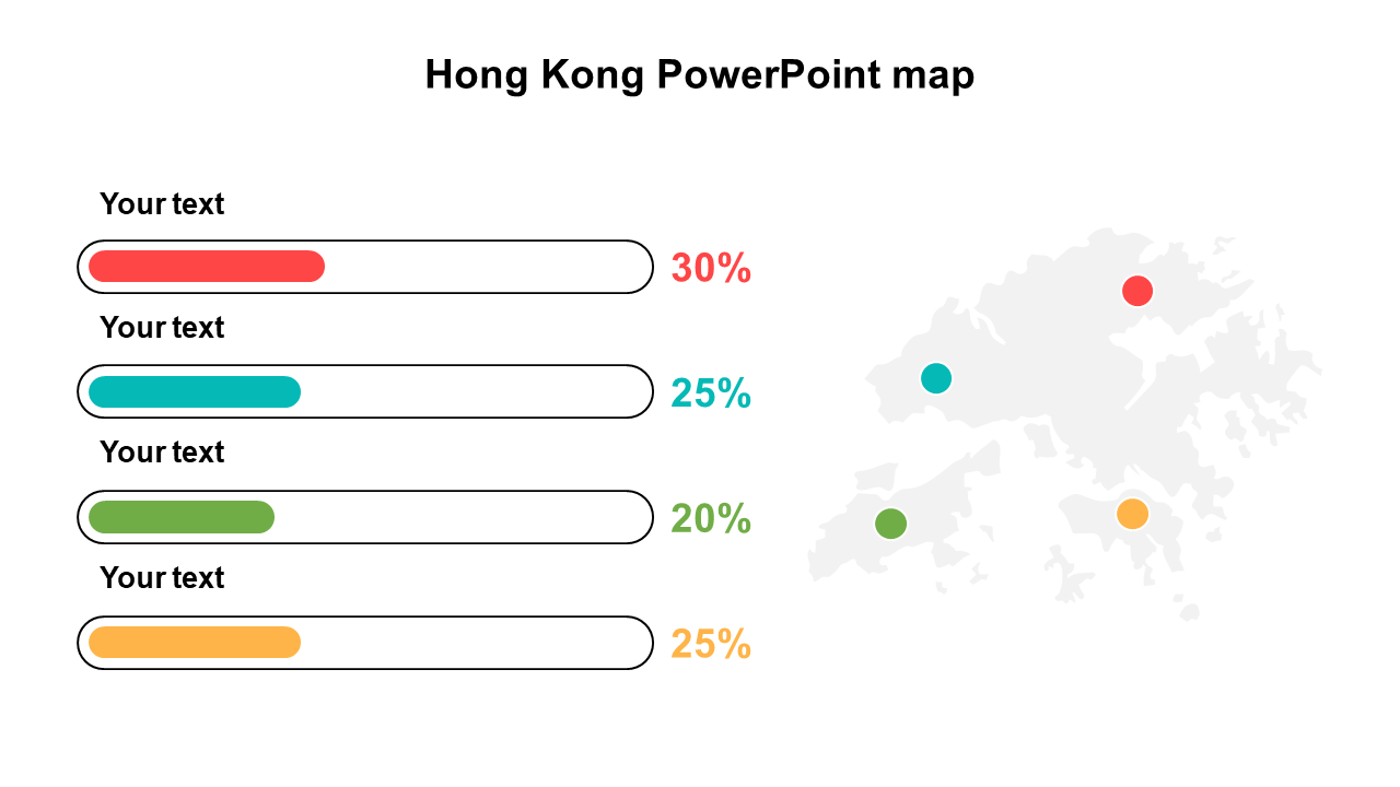 Hong Kong PowerPoint map 
